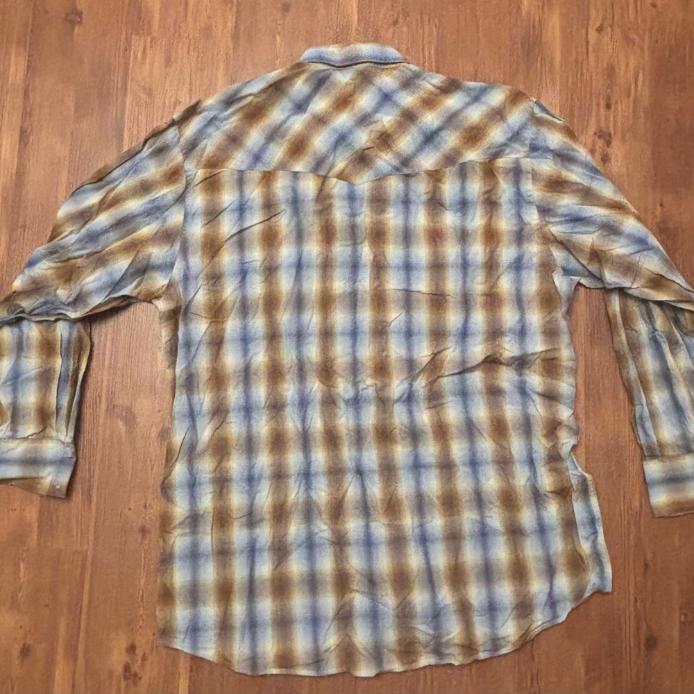 Pendleton Long Sleeve Light Blue Cotton Blend - image 8